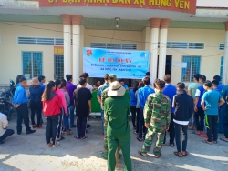 Xã Đoàn Hưng Yên tổ chức lễ ra quân chiến dịch TNTN hè xã Hưng Yên năm 2019