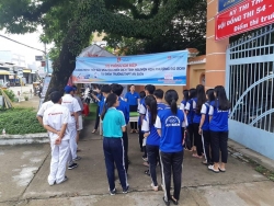 Đoàn trường THPT An Biên tổ chức chiến dịch tình nguyện Hoa phượng Đỏ năm 2019