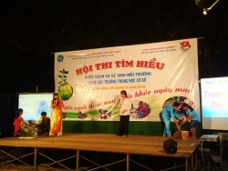 Hội thi nước sạch vệ sinh môi trường khối THCS huyện An Biên năm 2015