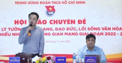Bí thư Trung ương Đoàn Nguyễn Tường Lâm phát biểu tại Hội thảo.