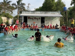 Huyện Đoàn An Biên tập huấn phòng chống đuối nước cho thanh thiếu nhi năm học 2020-2021