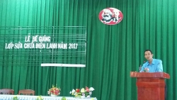 Tỉnh Đoàn phối hợp trường Trung cấp nghề Dân tộc nội trú Kiên Giang và Huyện Đoàn An Biên tổ chức bế giảng lớp sửa chữa điện lạnh năm 2017